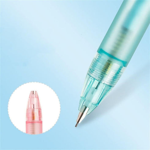 2Pcs 0.5mm Mechanical Pencil, Simple Propelling Pencil, Fashion Movable Pencil, Cute Eraser Top Press Pen, Cute School Supplies for Writing,Drawin...