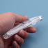 1 Piece Portable Transparent Plastic Handheld Paper Clam Dispenser Paper Clipper with 50 Metal Refill Clips for School Office...
