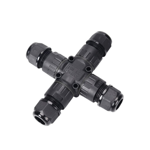 COMOPEZ 4Way Junction Box IP68 Waterproof Electrical Junction Box Cable Connector Underground Junction Box for Outdoor,Family,Street Light, Extern...