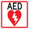 StickerTalk AED Vinyl Sticker, 4 inches by 4 inches...