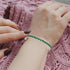 18K Rose Gold 3 Set Created Emerald Sapphire Round Necklace, Earrings And Tennis Bracelet Plated...