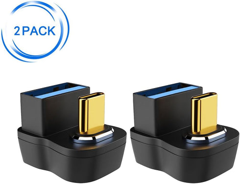 2 pcs USB3.0 to Type-C Magnetic Adapter?Type-C Male Plug to USB3.0 Female for Laptop ?Phone?Desktop Computer, Tablet to U Disk?Card Reader?USB Des...