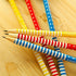 24 Pack Kids Wooden Pencils, Colorful Stripe Pencil with Cute Animals Eraser for Children, and School Supplies Pencils for Kids...