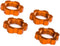 Traxxas 7758T - Wheel Nuts, 17mm, Splined, Serrated, Orange-Anodized, X-Maxx...