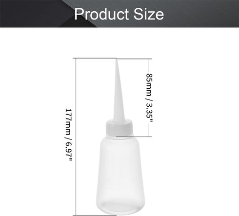 Utoolmart 3pcs Squeeze Bottle 150ml Plastic Glue Oil Bottle Wash Bottles for DIY Label Tattoo...
