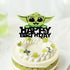 Baby Yoda cake topper, Yoda flash birthday cake decoration, Space Theme Party Decoration, Alien War Science Fiction Film Theme Video Games the Chi...