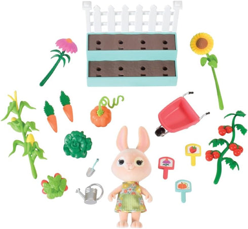 Time to Garden, Complete Set with Miniature Doll Figure, 16 Pieces , Ages 3+...