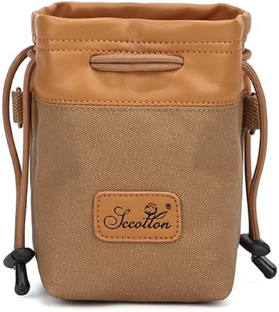 peacechaos Camera Bags,Lens Case Waterproof Canvas for SLR DSLR Compatible with Nikon/Canon/Sony/OLYMPUS/Fujifilm/Sony/Panasonic/Pentax/Samsung (K...