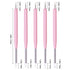 5pcs Nail Art Dotting Tools Pen Dual Head UV Gel Carving Pen Nail Silicone Brushes Set Pottery Clay Sculpting Tools Modeling Painting Drawing Tool...