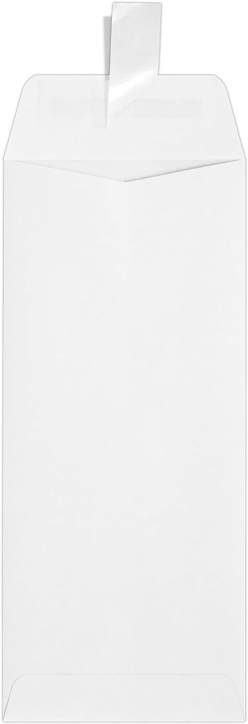 LUXPaper #10 Policy Business Envelopes | Peel & Press | 4 1/8" x 9 1/2" | Bright White | 80lb. Text | 50 Qty...