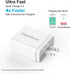 ?18W USB Charger 4-Pack??QC 3.0? Gigastone 18W Fast Charging Block, Type-A Power Adapter, Qualcomm Certified QC3.0 USB Wall Plug, Compatible with ...