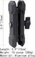 5.9" Aluminum Alloy Double Socket Arm for 1.5" / 38mm Ball Accessories, Compatible with RAM Mount C Size Ball Components...