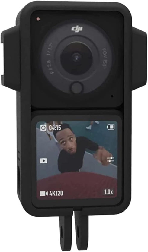 Action 2 Protective Frame with Hot Shoe Base Anti-Drop Dust Protection case Cover Mount+ Action 2 Screen Protector Kits for DJI osmo Action 2 Came...