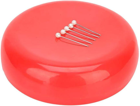 Flower Head Straight PinsGlass Head Pins and Paperclips(Red), Magnetic Sewing Pincushion Household Supplies for Quilting Safety Pins for Quilting ...