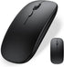 Wireless Bluetooth Mouse for iPad/MacBook Pro/Air/Laptop/pc Rechargeable Silent Mouse Portable Slim for Surface Pro/Lenovo/Samsung Tablet (Black)...