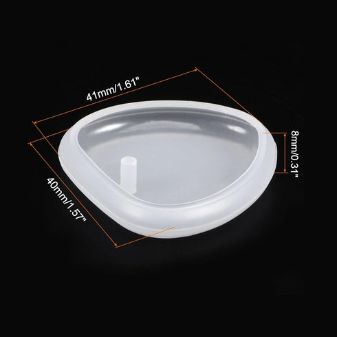 Pendant Jewellery Mold Hanging Resin Jewelry Mold Heart Shape 1.6" for DIY Keychains Necklace Tag Craft Making...