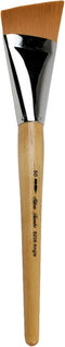 Silver Brush Limited 820650 Silver Jumbo Golden Taklon Angle Brush, Large Murals, Easel Painters and Furniture, Size 50, Mid Length Handle...