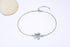 Blue Opal Sea Turtle Ankle Bracelet Sterling Silver Anklet Fine Jewelry For Women Gifts New Version 4 Level Adjustable Anklet (Large Bracelet)...