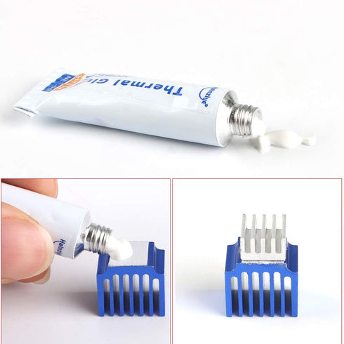 BCZAMD 3D Printer Mainboard Parts Heatsink Plaster Thermal Conductive Glue Viscous Silicone Adhesive Cooling Compound for LED GPU Chipset CPU IC P...