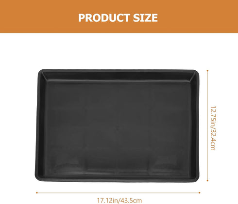 Cabilock 2pcs Pet Cage Tray Dog Poop Pan Accessory Tray Pet Potty Tray Dog Poop Tray Pet Poop Tray Plastic Crate Pan Dog Kennel Pan Rabbit Tray Do...