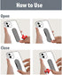 Momostick Flatstick, Cell Phone Finger Grip Strap Holder for Hand, Cell Phone Stand, New Slim Finger Loop Selfie Grip Compatible with Most Smartph...