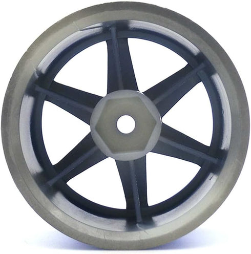 4PCS 1:10 RC Tires and Plastic Wheels Rims for 1/10 Scale On Road Touring Racing Drift Car Traxxas HSP HPI Tamiya (Blue)...