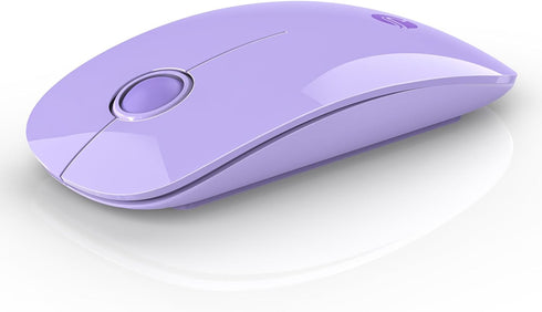 Wireless Bluetooth Mouse, Purple, 1600 DPI, Long Battery Life, Dual Connectivity, Quiet Click, High-Precision Optical Tracking, Versatile Compatib...
