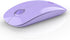 Wireless Bluetooth Mouse, Purple, 1600 DPI, Long Battery Life, Dual Connectivity, Quiet Click, High-Precision Optical Tracking, Versatile Compatib...