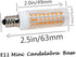 E11 led Bulb 75w 100w Halogen Bulbs Replacement, Warm White 3000K JD T3 T4 e11 Mini Candelabra Base 110V 120V 130 Voltage Input Light Bulbs, Pack ...