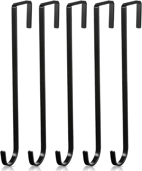 5 PCS Heavy Duty Black Plant Hangers Garden Hooks Fence Hook Hanger Perfect for Hanging Lights Bird Feeder Flower Basket Planters (Black)...