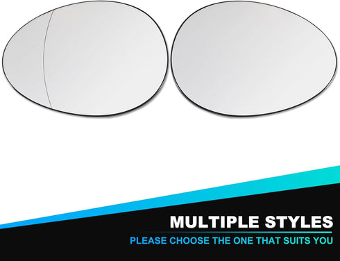 Door Rearview Mirror Lens Heated Rearview Mirror Glass Reflector Convex Glass For BMW Mini Cooper R55 R56 R57 2007-2015 51162755626 51169803192 (R...