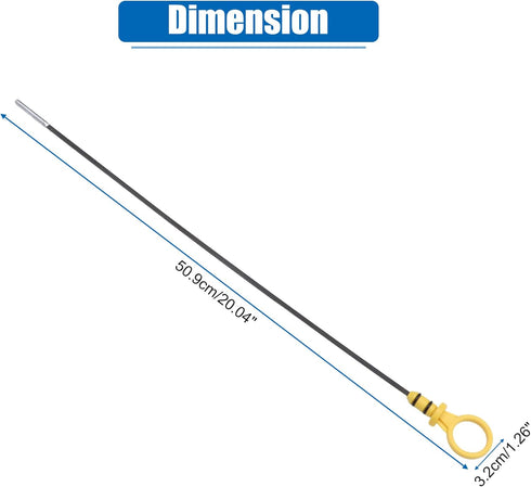 X AUTOHAUX Engine Oil Level Indicator Dipstick for Chevrolet Cruze 2011-2015 for Chevrolet Sonic 2012-2015 No.55574244 Yellow...