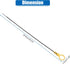 X AUTOHAUX Engine Oil Level Indicator Dipstick for Chevrolet Cruze 2011-2015 for Chevrolet Sonic 2012-2015 No.55574244 Yellow...