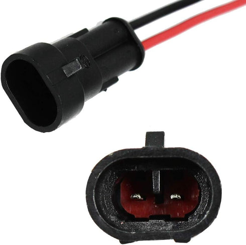 5Kit 2 Pin Way 18 AWG Car Waterproof Connector Plug Wire 1.5mm Series Terminal Connector-5 Pack (5 Kit 2 Pin)...