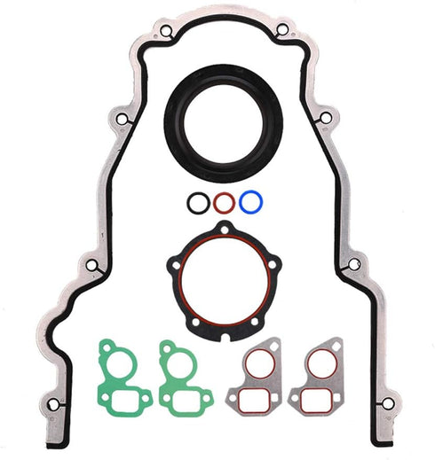 Timing Cover Gasket Set - Compatible with 4.8L 5.3L 5.7L 6.0L 6.2L Chevy Silverado, Suburban, Tahoe, GMC Sierra, Yukon, Savana, Cadillac Escalade ...