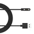Black 2-Pin Strong Magnetic Cable USB Charging Line Cord Rope Black for Kieslect Watch K10 K11 Smartwatch Smartwatch Charger Charging Cable Magnet...