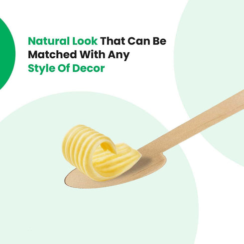 Disposable Wooden Spoon | Eco Friendly, Biodegradable, Compostable, Eco-Friendly (140MM)...
