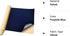 Self Adhesive Velvet Flocking Liner for Jewelry Drawer, Self-Adhesive Flannel for Storage Box Lining, 17.7 Inches by 100 Inches(Purplish Blue)...