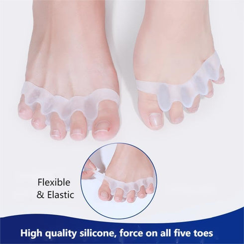 Carolhome Toe Separators 4pcs Gel Toe Splints Protectors Toe Spacers Toe Bunion Corrector Straighteners for Pain Relief Overlapping Hammer Toes, C...