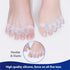 Carolhome Toe Separators 4pcs Gel Toe Splints Protectors Toe Spacers Toe Bunion Corrector Straighteners for Pain Relief Overlapping Hammer Toes, C...