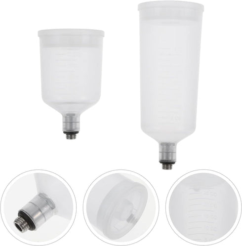 Ciieeo Plastic Containers Plastic Containers Plastic Containers PCS Plastic Spray airbrush pigment cup air spray paint cup Refillable Airbrush Pai...