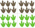 24 Dinosaur Footprint Wall Stickers – Cute Vinyl Decals for Kids Nursery, Boys Bedroom or Baby Room, Removable Dinosaur Art for Playroom or Wall D...