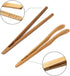 Reusable Classic Bamboo Toast Tongs - Wood Cooking Tong,Ideal for Toaster,Fruits, Bread & Pickles, Kitchen Utensil For Cheese Bacon Muffin Fruits ...