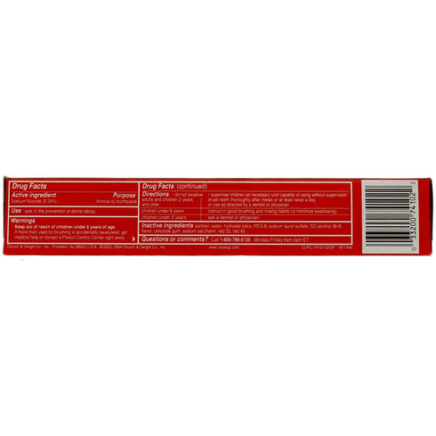 Close-Up Close-Up Cinnamon Red Gel Anticavity Fluoride Toothpaste, 6 oz (Pack of 2)...
