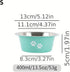 13.5oz Premium Stainless Steel Pet Bowl - Non-Slip, Stainless Steel Metal Dog Bowl, Rubber Base, Perfect for Feeding Dogs & Cat,Dog Bowl (Small, G...