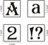 2 Inch Alphabet Letter Stencils for Painting - 70 Pack Letter and Number Stencil Templates with Signs for Painting on Wood, Reusable Alphabet and ...