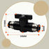 3 Pcs 6mm Pneumatic Ball Valve Push to Connect Fittings BUC Air Flow Control Valve Straight Quick Connect Air Hose Fittings...