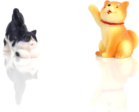 Wooden Dollhouse People of 7 Pcs Family Figures with 2 Pets (Dog and Cat) for Girls Toddler Kids Dollhouse Accessories Toy...