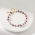 Gold Ankle Bracelets for Women,Purple Crystal Anklet Bracelet,Healing Stone Anklet Bracelet,Adjustable Summer Beach Foot Jewelry Gifts for Women...