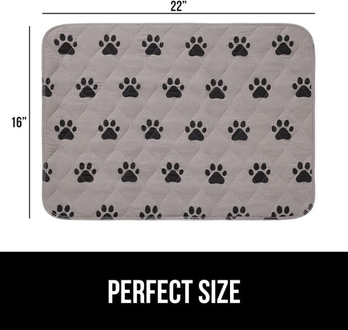 Gorilla Grip Washable Puppy Pads, Slip Resistant Dog Crate Mat, Waterproof Cloth Pee Pad for Training Puppies in Playpen, Reusable Pet Incontinenc...